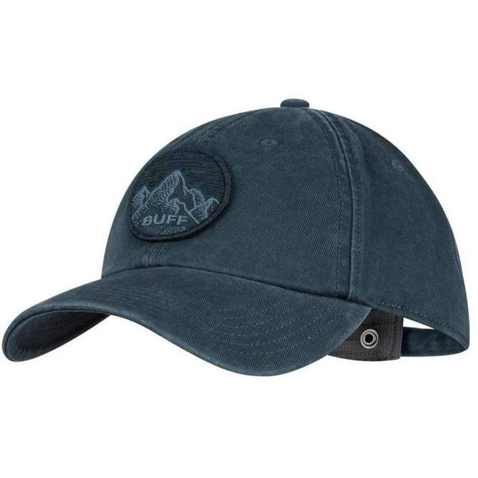 Buff Baseball Cap Patterned, Dark Grey