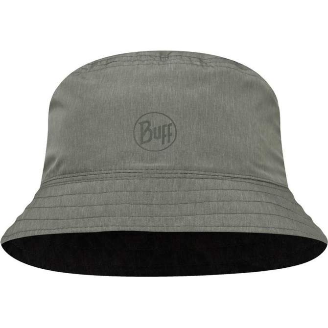 Buff Travel Bucket Hat, Black-Grey