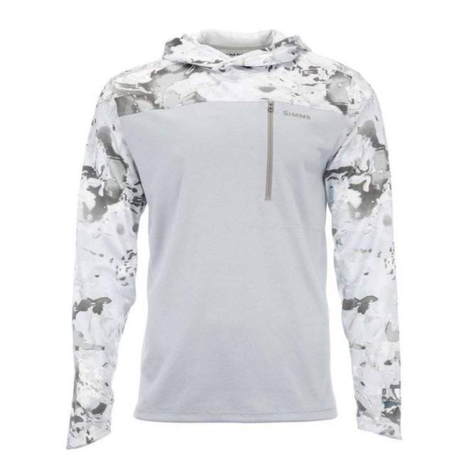 Simms SolarFlex UltraCool Hoody, Cloud Camo Grey