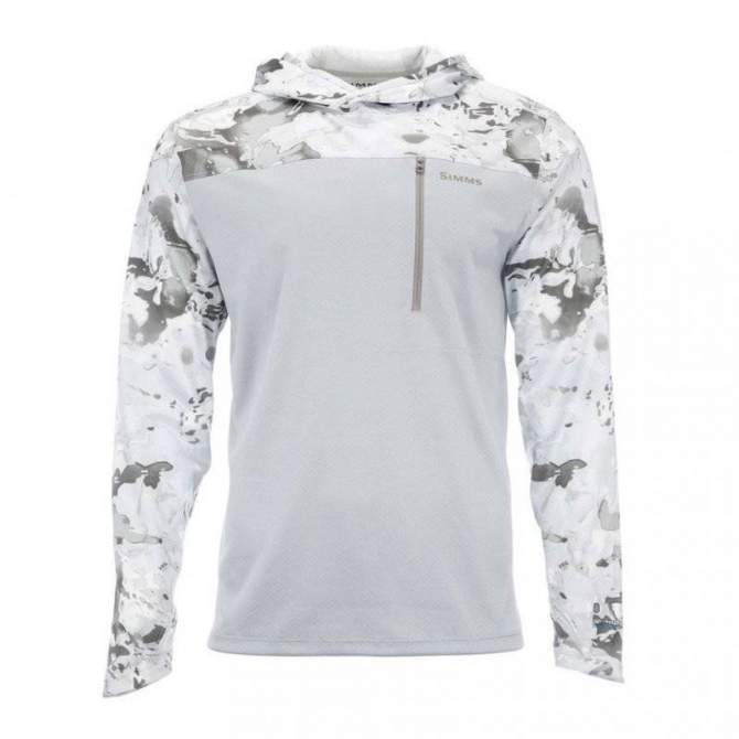 Simms SolarFlex UltraCool Hoody, Cloud Camo Grey