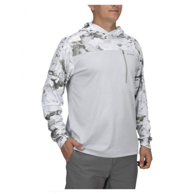 Simms SolarFlex UltraCool Hoody, Cloud Camo Grey