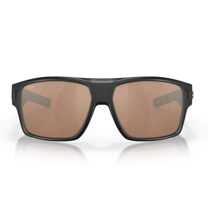 Costa Diego Copper Silver Mirror 580G, Matte Black Frame