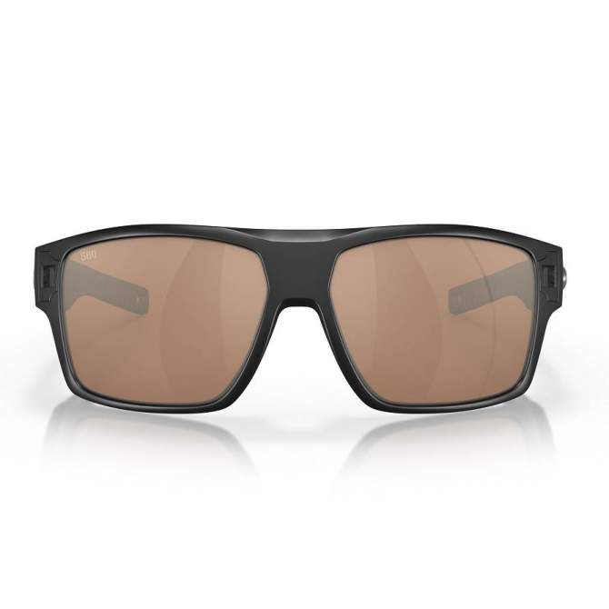 Costa Diego Copper Silver Mirror 580G, Matte Black Frame