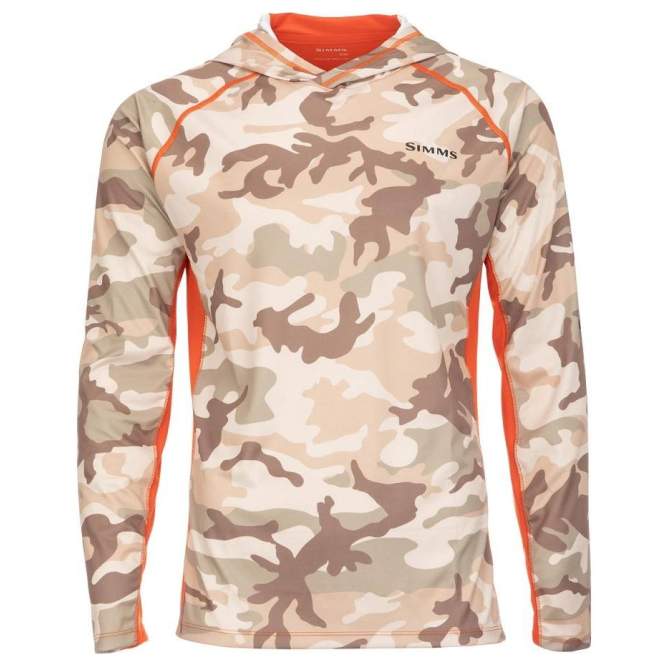 Simms SolarVent Hoody, Woodland Camo Sandbar