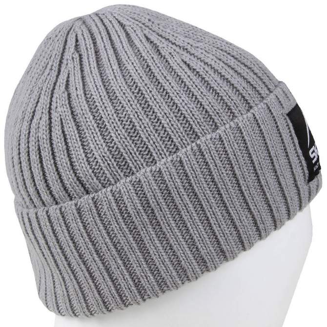SKRE CUFFED FLEECE BEANIE, серый