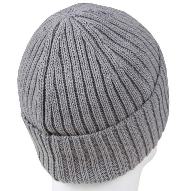 SKRE CUFFED FLEECE BEANIE, серый