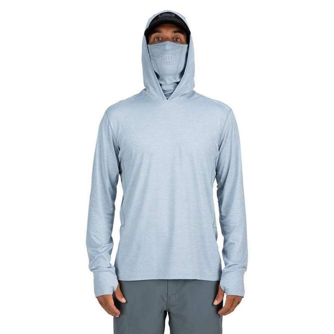 Simms SolarFlex Guide Cooling Hoody, Steel Blue