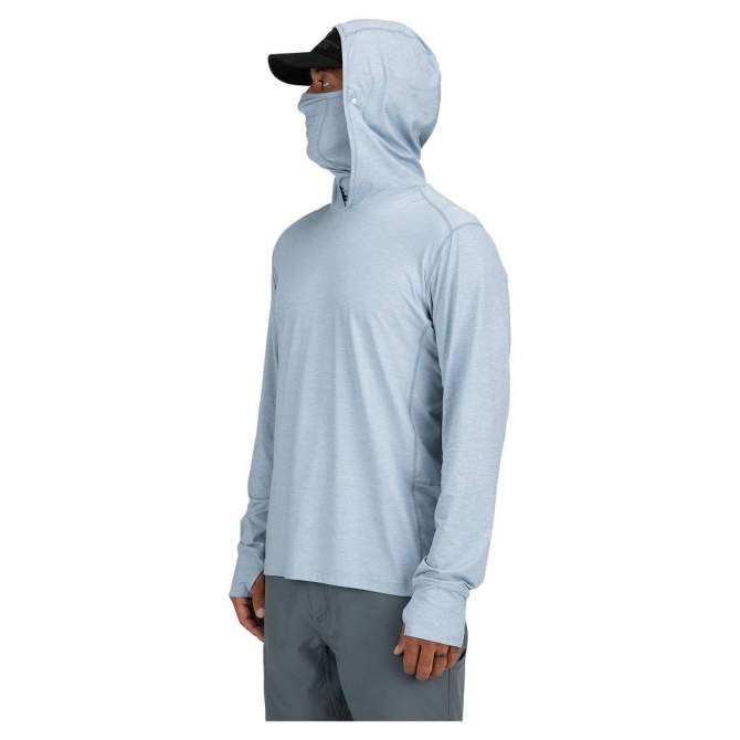 Simms SolarFlex Guide Cooling Hoody, Steel Blue