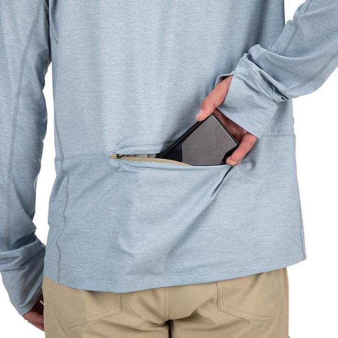 Simms SolarFlex Guide Cooling Hoody, Steel Blue