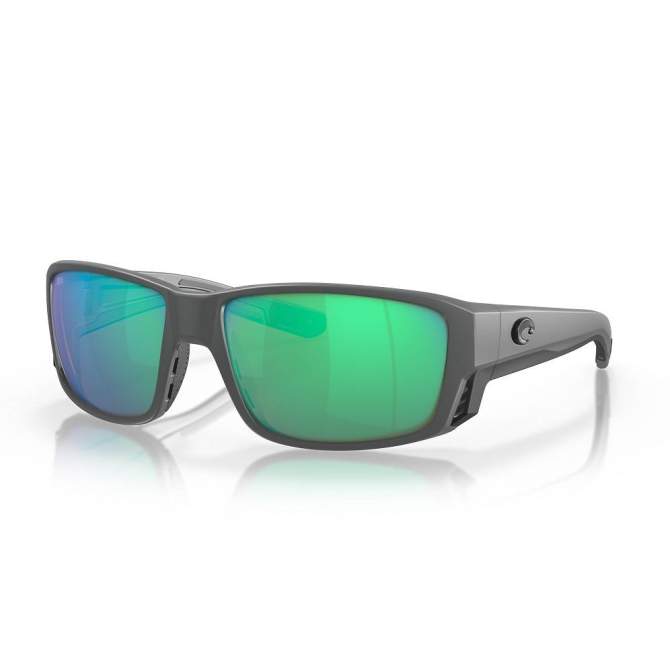 Costa Tuna Alley Pro Green Mirror 580G, Matte Gray