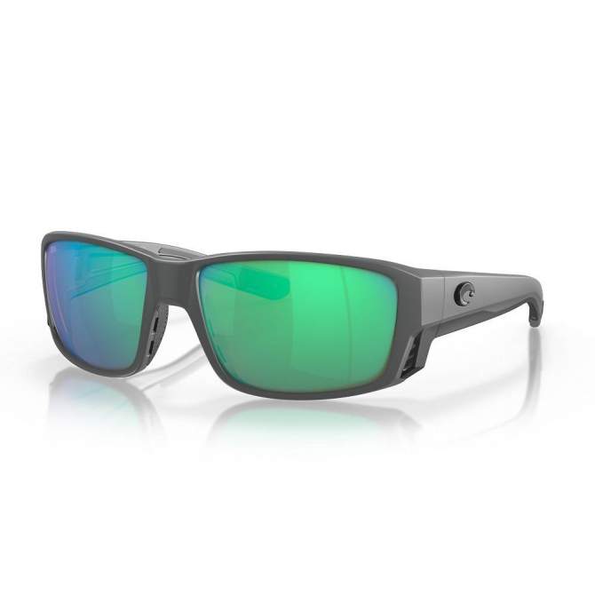 Costa Tuna Alley Pro Green Mirror 580G, Matte Gray