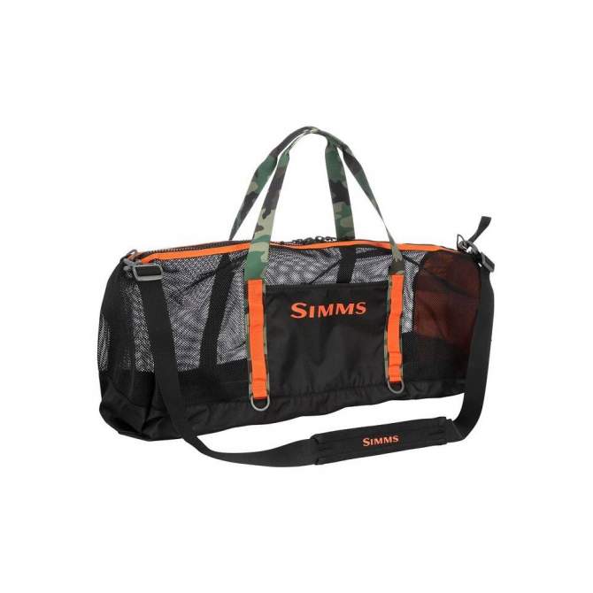 Simms Challenger Mesh Duffel, 60L, Black