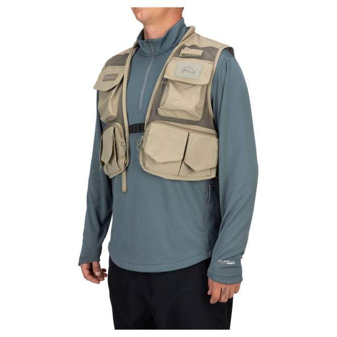 Simms Tributary Vest, Tan