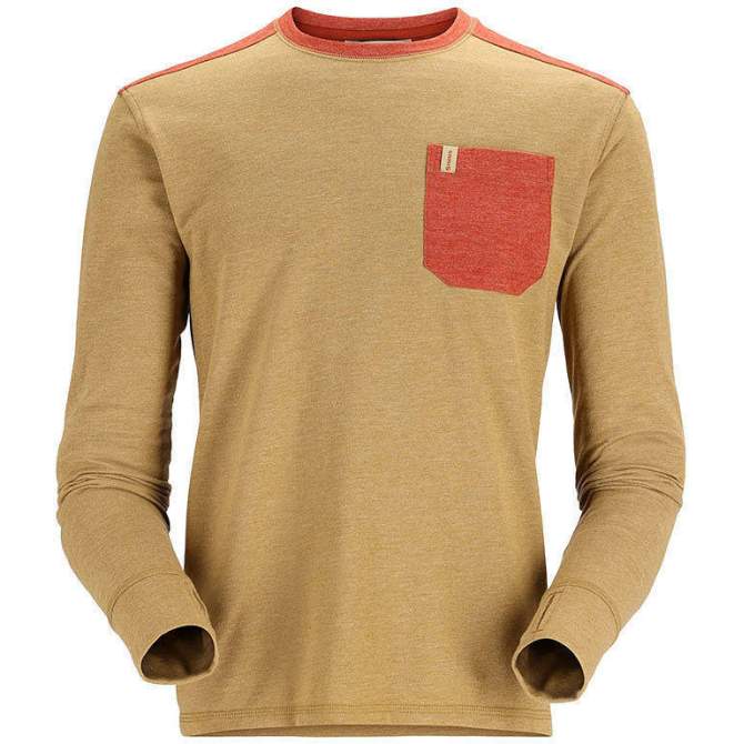 Simms Henry's Fork Crew, Camel Heather-Clay Heather