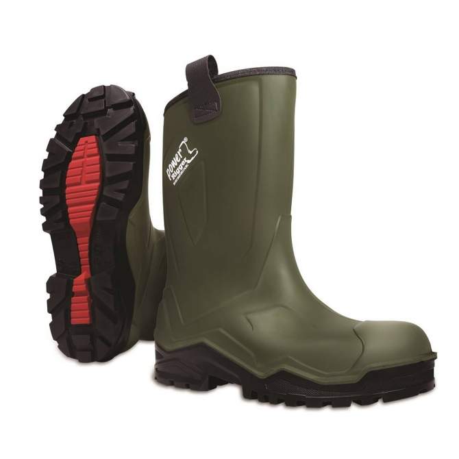 PollyBoot POWER RIGGER с мехом, зелёный