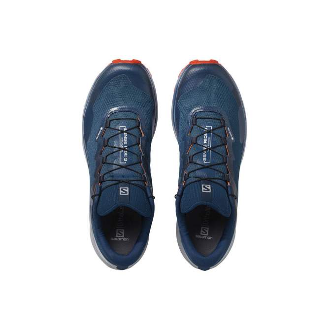 Salomon SENSE RIDE 3 GTX INVIS FIT, Poseidon Pearl-Cherry Tomato