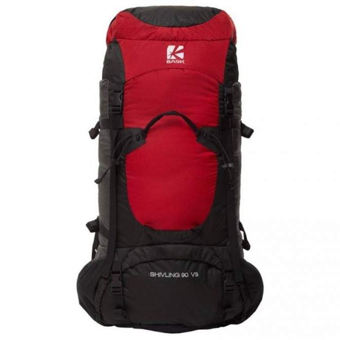 BASK SHIVLING 90 V3, чёрный тёмно-красный