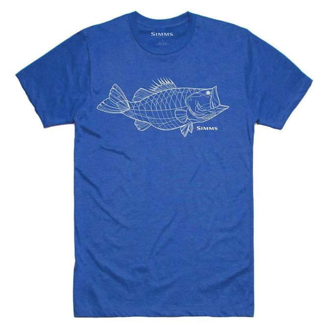 Simms Bass Line T-Shirt, Royal Heather