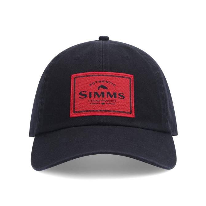 Simms Single Haul Cap, Black Red