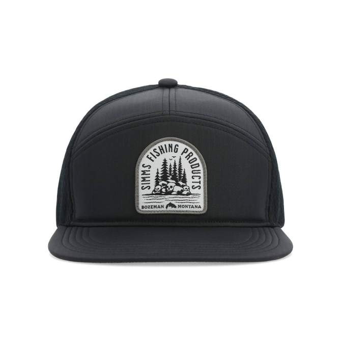 Simms 7-Panel Tech Trucker, Black
