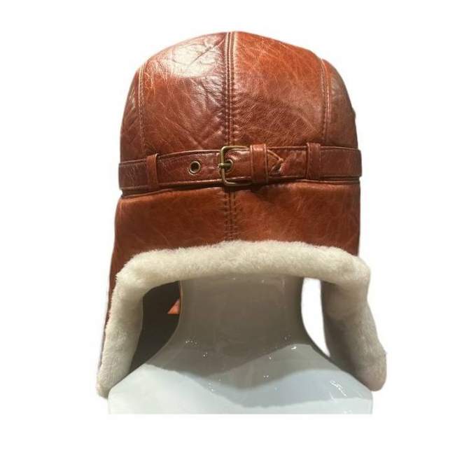 Шапка-ушанка Беркаль Овчина, рыжий-белый