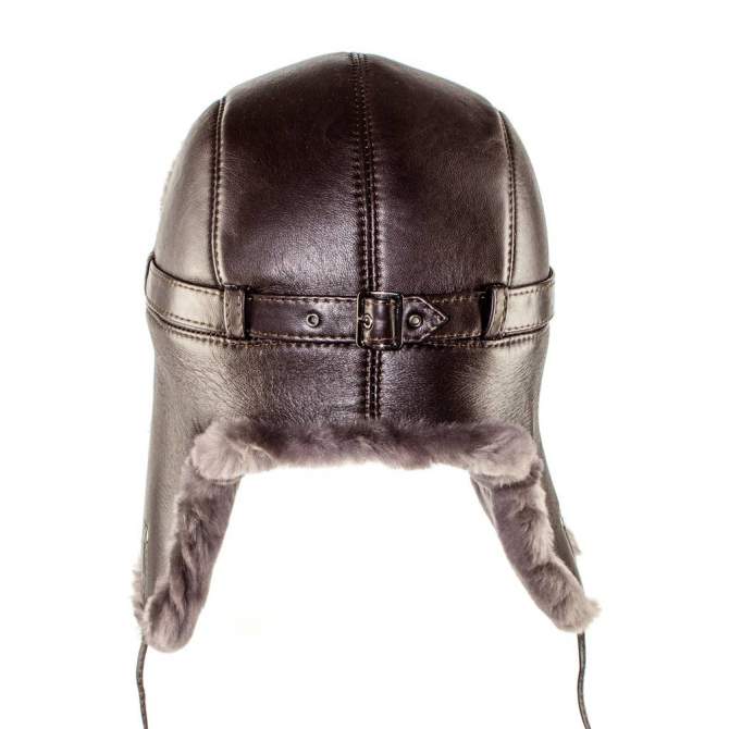 Шапка-ушанка Беркаль Бобр-овчина, коричневый