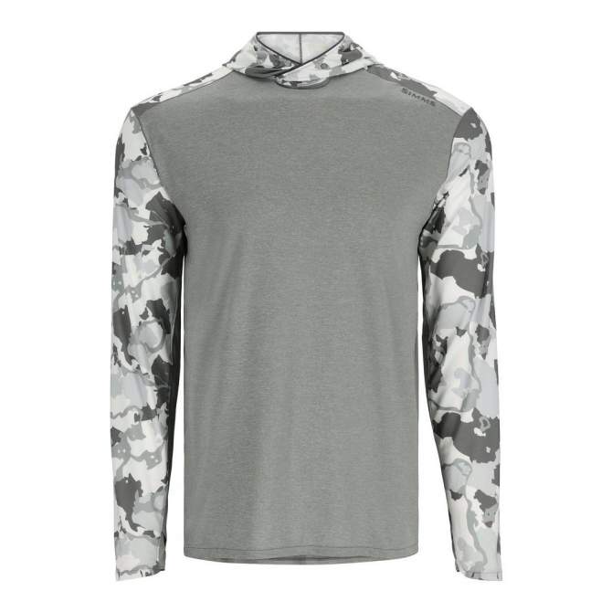 Simms Bugstopper Solarflex Hoody, Cinder-Regiment Camo Cinder
