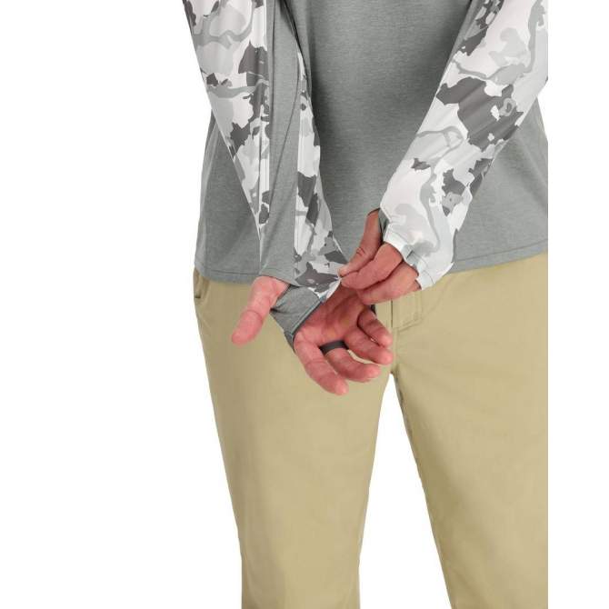 Simms Bugstopper Solarflex Hoody, Cinder-Regiment Camo Cinder