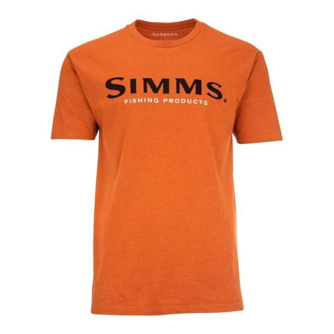 Simms Logo T-Shirt, Adobe Heather