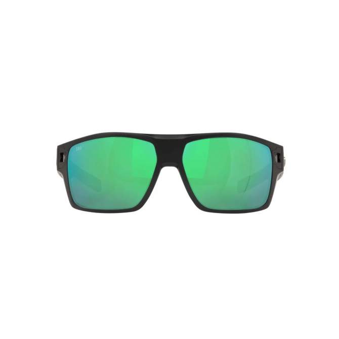 Costa Diego Green Mirror 580G, Matte Black Frame