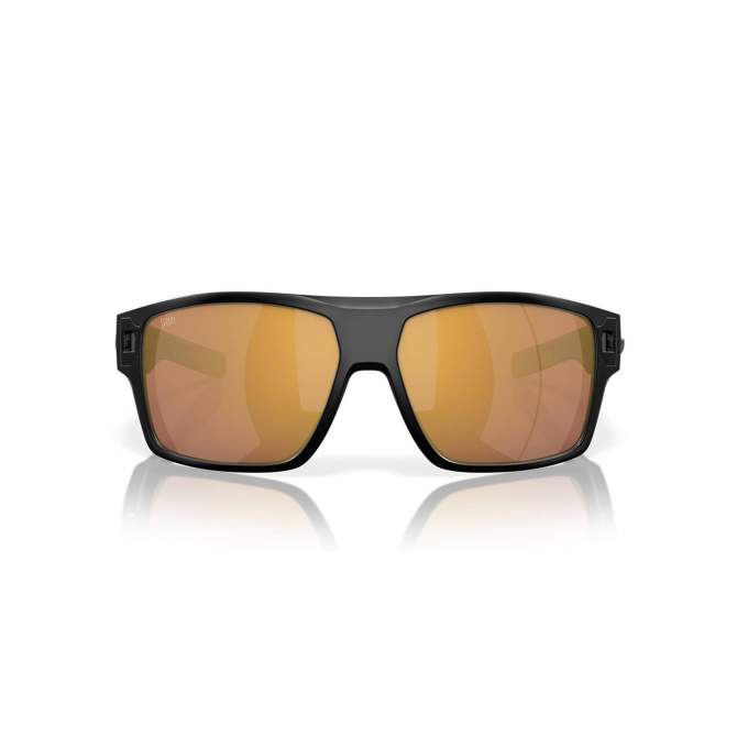 Costa Diego Gold Mirror 580G, Matte Black Frame