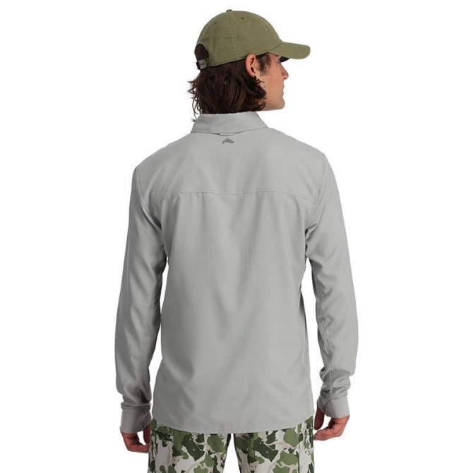Simms Intruder BiComp Fishing Shirt, Cinder