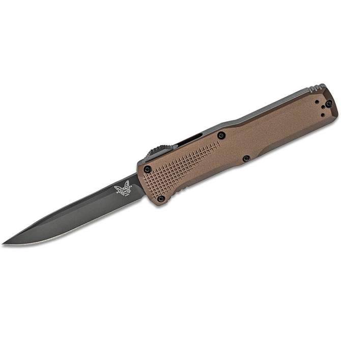 Benchmade Phaeton Aluminum Dark Earth, клинок чёрн. P 8,76 см