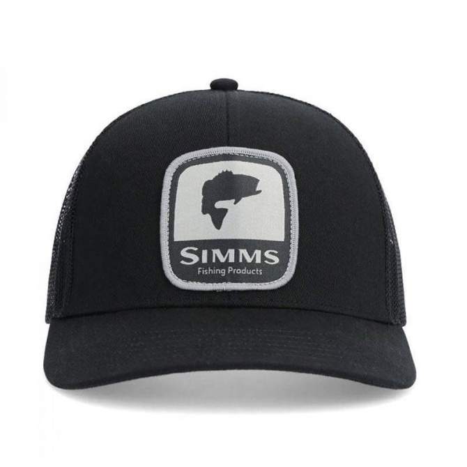 Simms Double Haul Icon Trucker, Bass Black