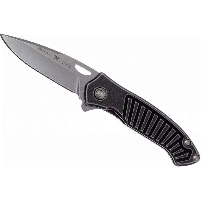 Buck 293 Inertia Spring Assist Aluminum Gray, клинок P 8,3 см