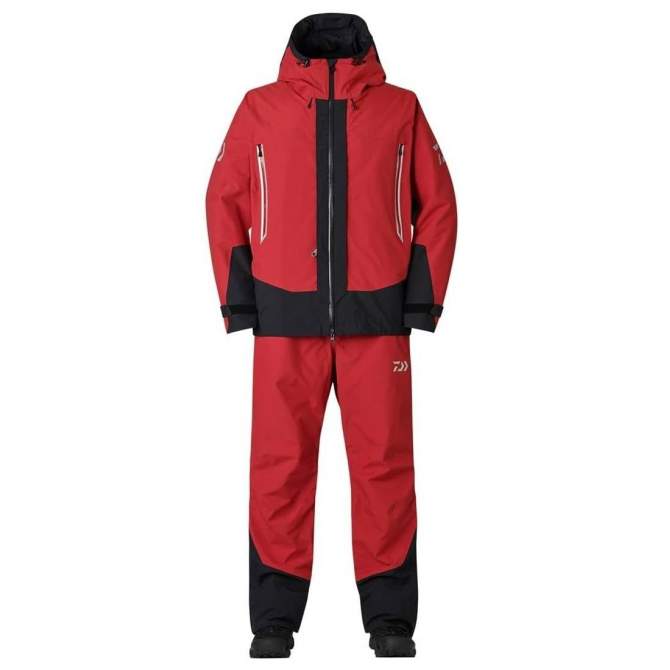 Daiwa DW-1824 Gore-Tex Combination Up Winter Suit, Red