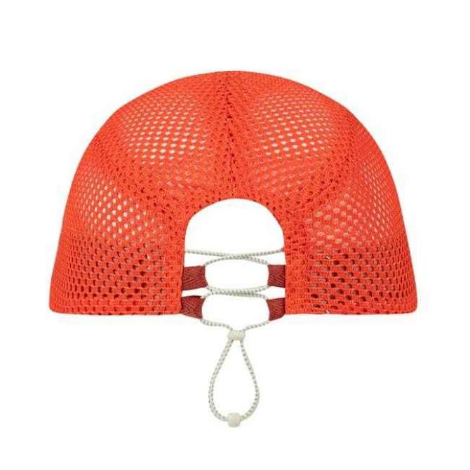 Buff 5 Panel Air Cap, Saret Poppy Red