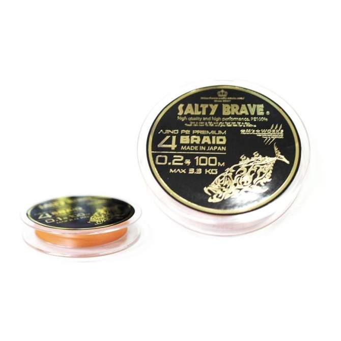 Squid Mania Salty Brave Ajing PE 4braid Premium 100m #0.2