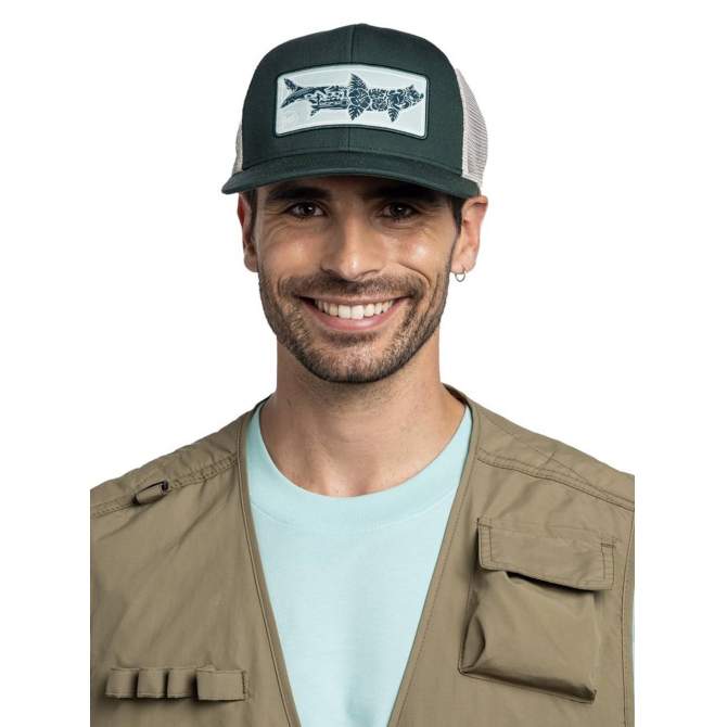Buff Explore Trucker Cap, Salty Green