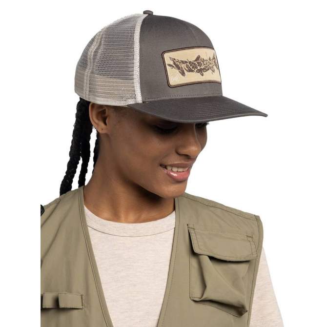 Buff Explore Trucker Cap, Lake River Khaki