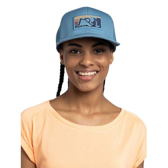 Buff Explore Trucker Cap, Nidus Blue