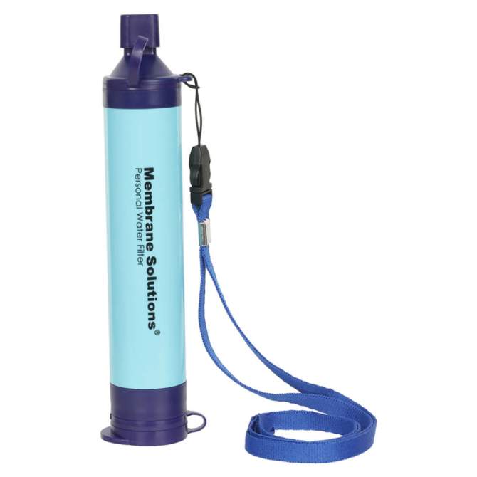 Membrane Solutions WATER FILTER STRAW S1, Blue