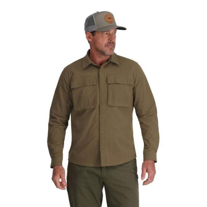 Simms Lodge Work Shirt, Driftwood