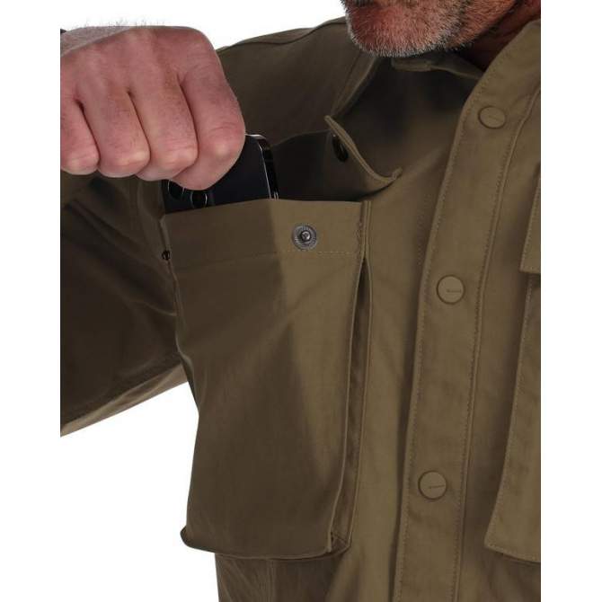 Simms Lodge Work Shirt, Driftwood