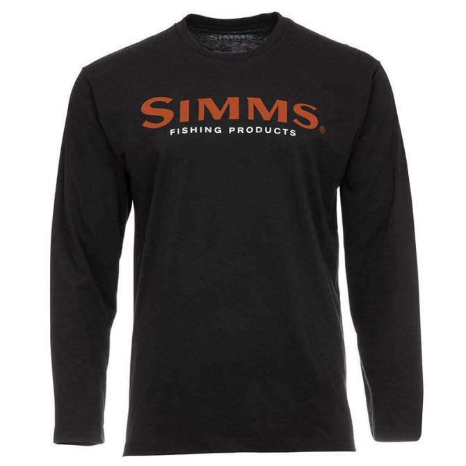 Simms Logo LS Shirt, Black