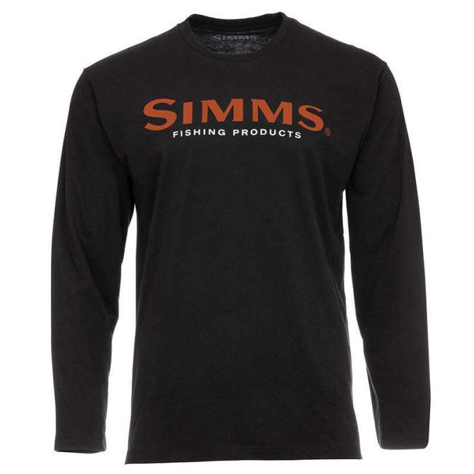 Simms Logo LS Shirt, Black