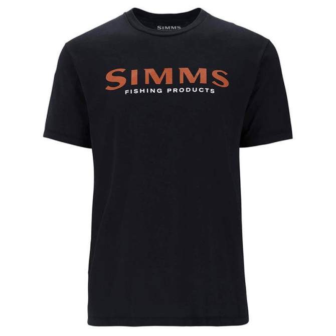 Simms Logo T-Shirt, Jet Black