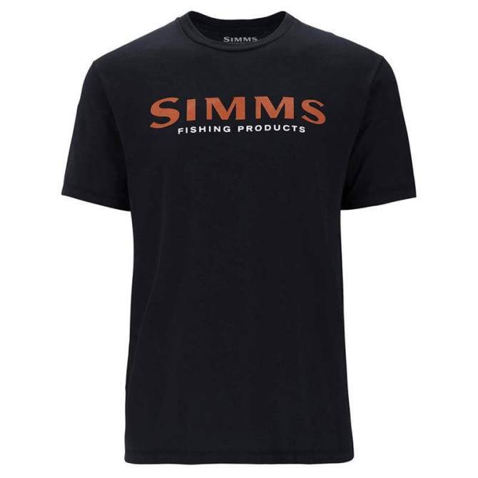 Simms Logo T-Shirt, Jet Black