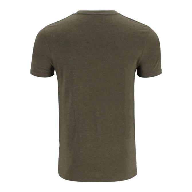 Simms Logo T-Shirt, Loden Heather