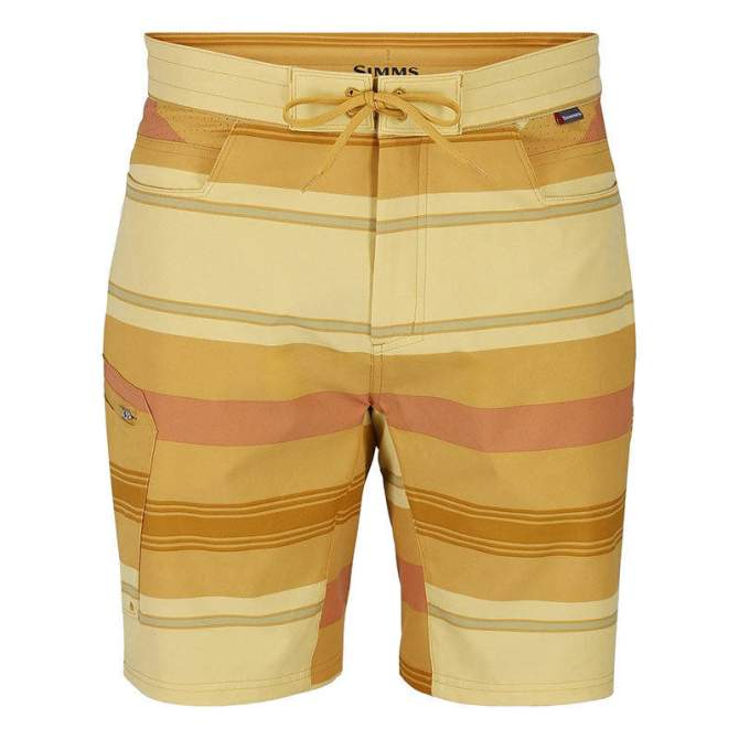 Simms Seamount Board Shorts, Baltic Amber Stripe
